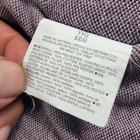 Old Navy Mens 2XL Ron Burgundy Nylon Harrington Jacket Outdoors Long Sleeve - Picture 6 of 10